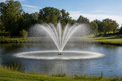 Floating Pond Fountain - 10,000 GPH - 125ft Power Cord - Bluetooth Light Option - Aerator